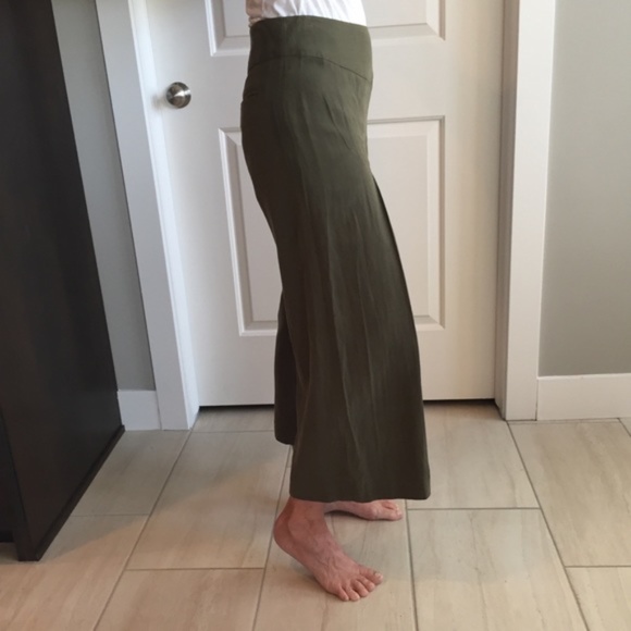 Anthropologie Elevenses Wide Leg Flow Cropped Pant - Picture 3 of 4